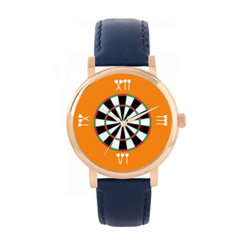 Toff London Orange römische Ziffern Dartscheibe Uhr von Toff London