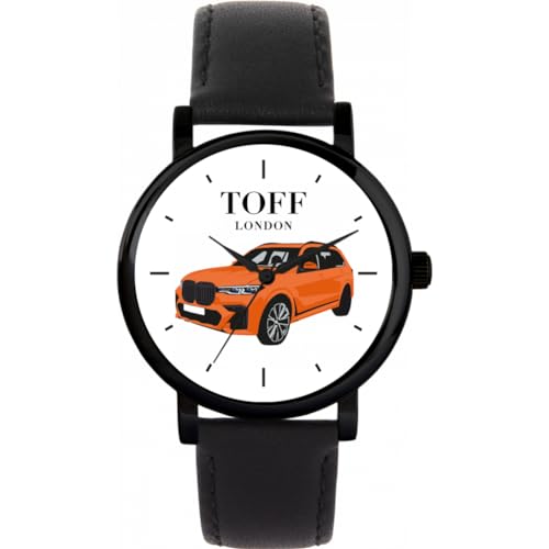 Toff London Orangefarbene 4x4-Uhr von Toff London