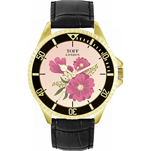 Toff London Rosa Gerbera-Blumen-Uhr von Toff London