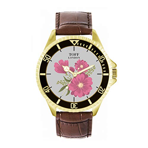 Toff London Rosa Gerbera-Blumen-Uhr von Toff London