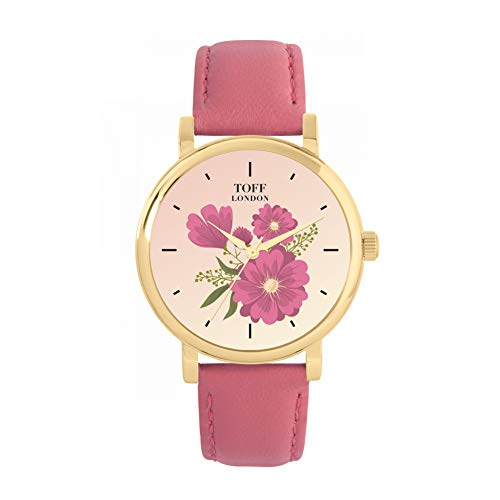 Toff London Pink Gerbera Uhr von Toff London