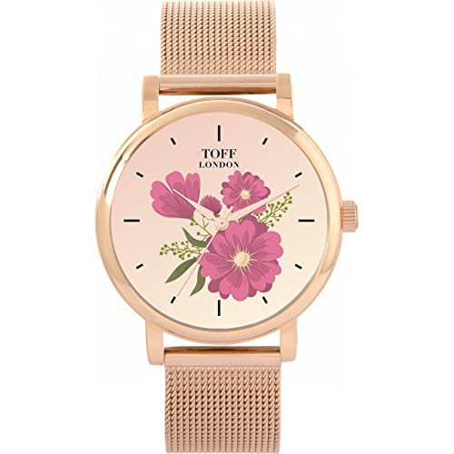 Toff London Pink Gerbera Uhr von Toff London