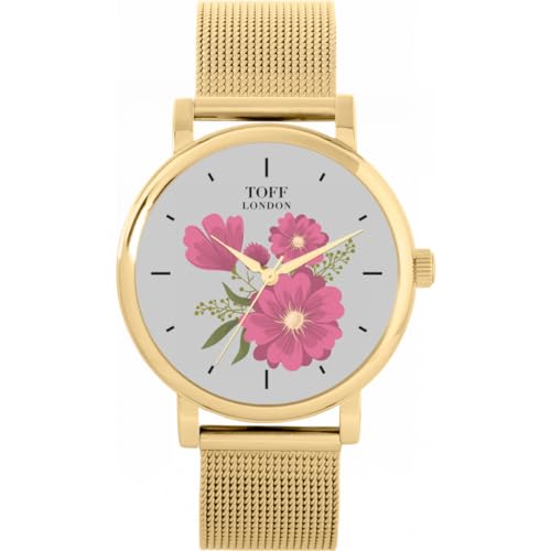 Toff London Pink Gerbera Uhr von Toff London