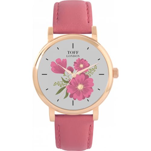 Toff London Pink Gerbera Uhr von Toff London