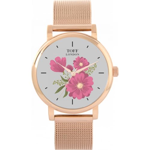 Toff London Pink Gerbera Uhr von Toff London