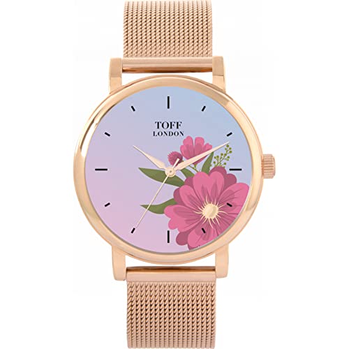 Toff London Pink Gerbera Uhr von Toff London