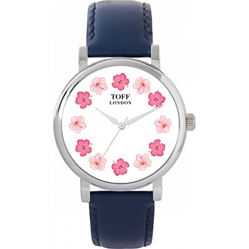 Toff London Pink Hibiscus Indices Watch von Toff London