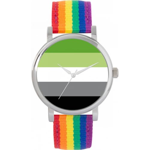 Toff London Pride Aromantic Flag Watch von Toff London