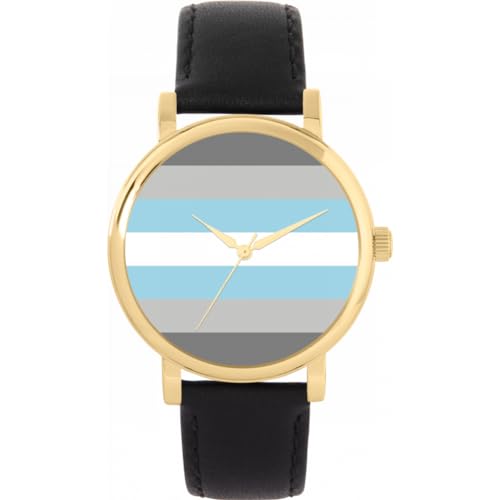 Toff London Pride Boy Demigender Flagge Uhr von Toff London