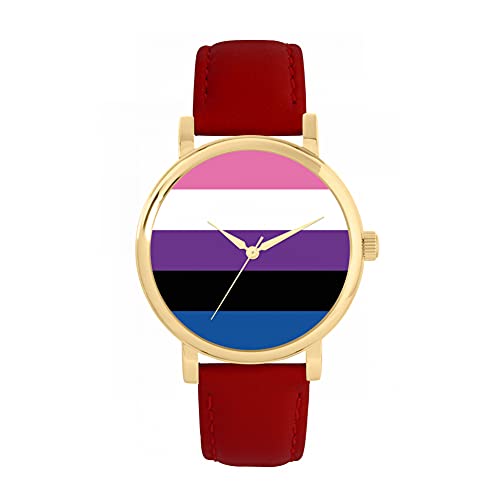 Toff London Pride Genderfluid Flag-Uhr von Toff London