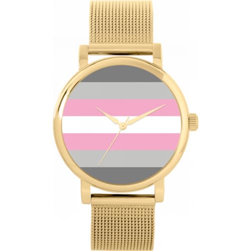 Toff London Pride Girl Demigender Flagge Uhr von Toff London