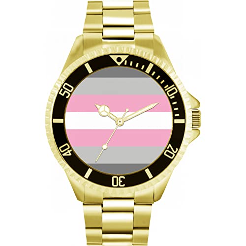 Toff London Pride Girl Demigender Flagge Uhr von Toff London