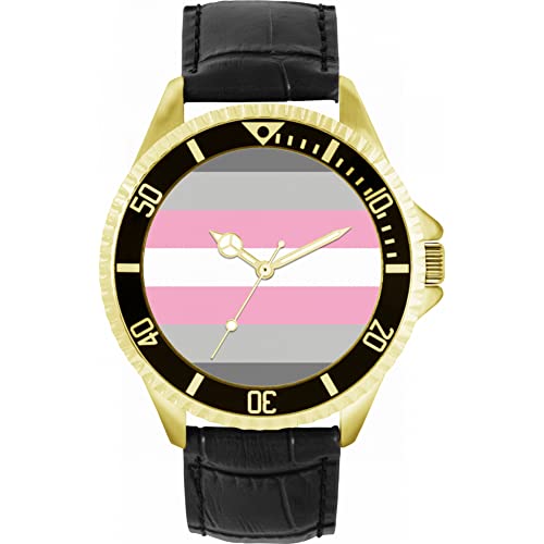 Toff London Pride Girl Demigender Flagge Uhr Toff London Pride Girl Demigender Flagge Uhr von Toff London