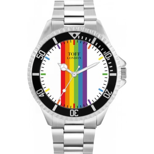 Toff London Pride Linear Rainbow Batons Uhr von Toff London