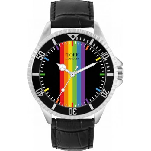 Toff London Pride Linear Rainbow Batons Uhr von Toff London