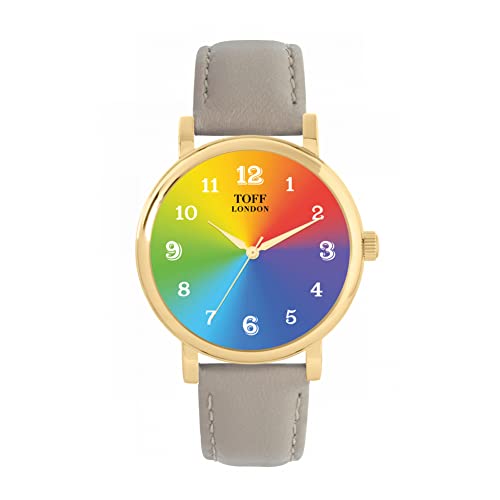 Toff London Pride Ombre arabische Ziffern Uhr von Toff London