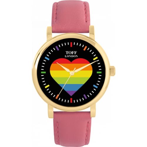 Toff London Pride Rainbow Heart Batons Uhr von Toff London