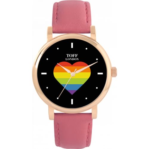 Toff London Pride Rainbow Heart Batons Uhr von Toff London