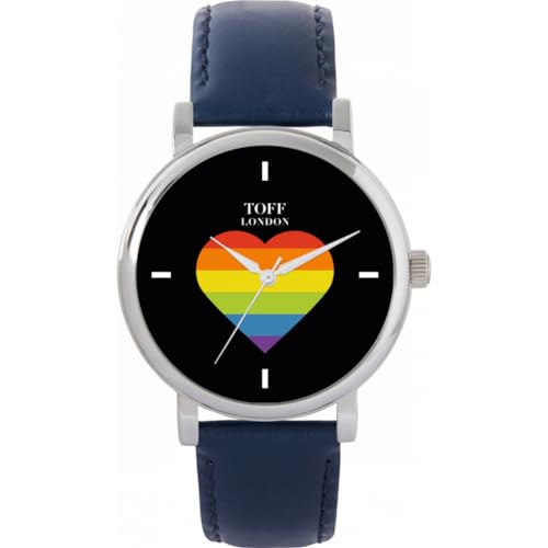 Toff London Pride Rainbow Heart Batons Uhr von Toff London