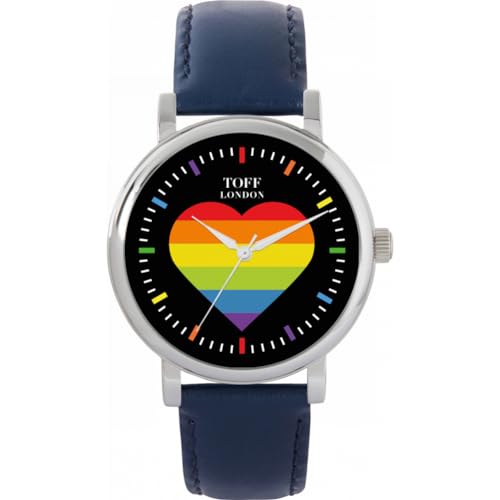 Toff London Pride Rainbow Heart Batons Uhr von Toff London