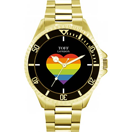 Toff London Pride Rainbow Heart Batons Uhr von Toff London