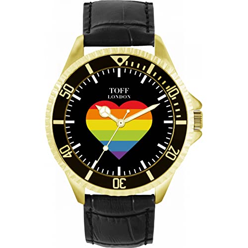 Toff London Pride Rainbow Heart Batons Uhr von Toff London