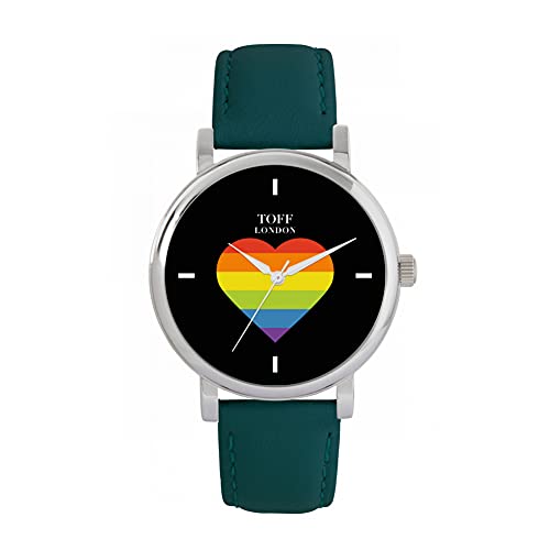 Toff London Pride Rainbow Heart Batons Uhr von Toff London