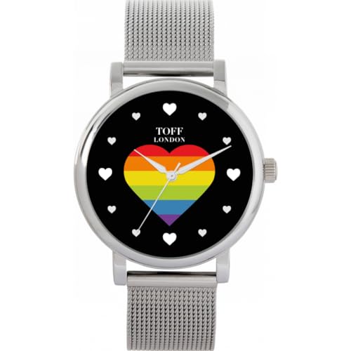 Toff London Pride Rainbow Heart Batons Uhr von Toff London