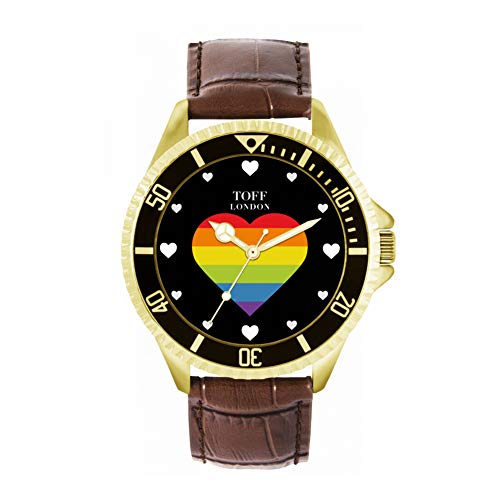 Toff London Pride Rainbow Heart Batons Uhr von Toff London