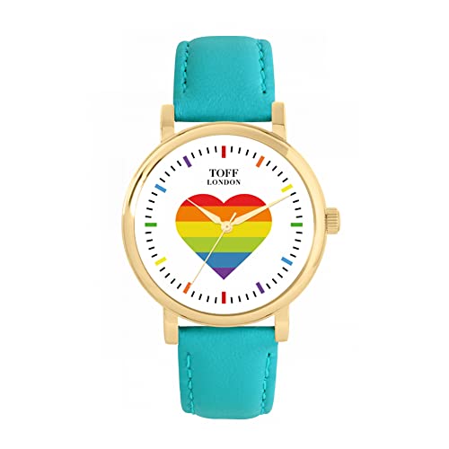 Toff London Pride Rainbow Heart Rainbow Batons Uhr von Toff London