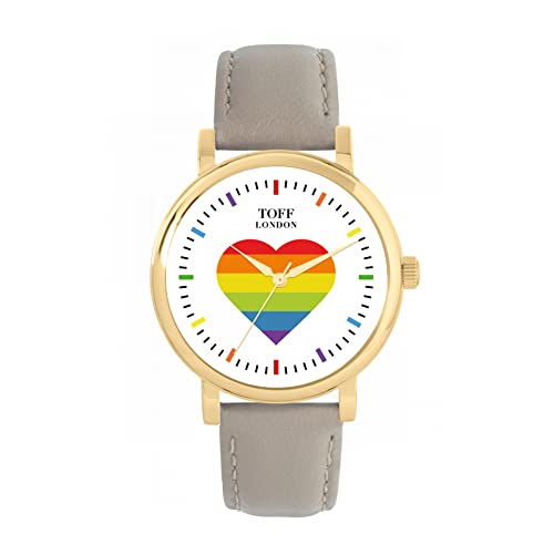 Toff London Pride Rainbow Heart Rainbow Batons Uhr von Toff London