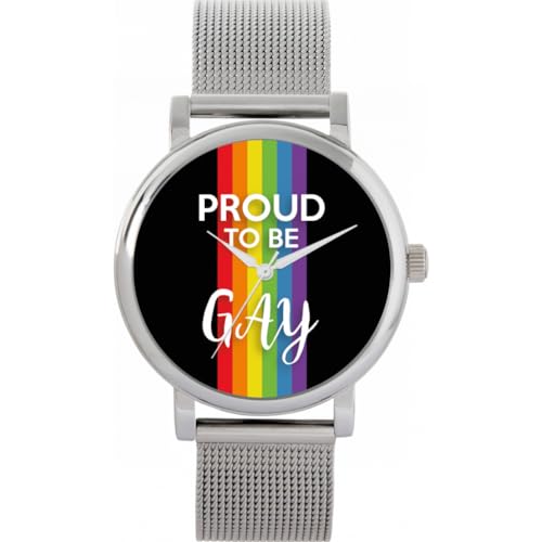 Toff London Pride Rainbow Linear Proud Uhr von Toff London