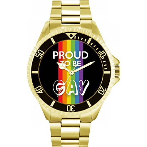 Toff London Pride Rainbow Linear Proud Uhr von Toff London