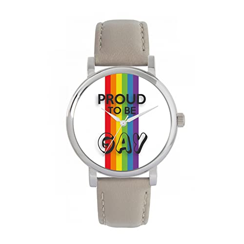 Toff London Pride Rainbow Lineare Stolze Uhr von Toff London