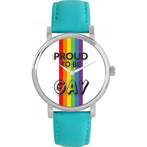 Toff London Pride Rainbow Lineare Stolze Uhr von Toff London