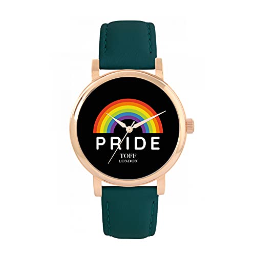 Toff London Pride Rainbow Pride Schwarze Uhr von Toff London