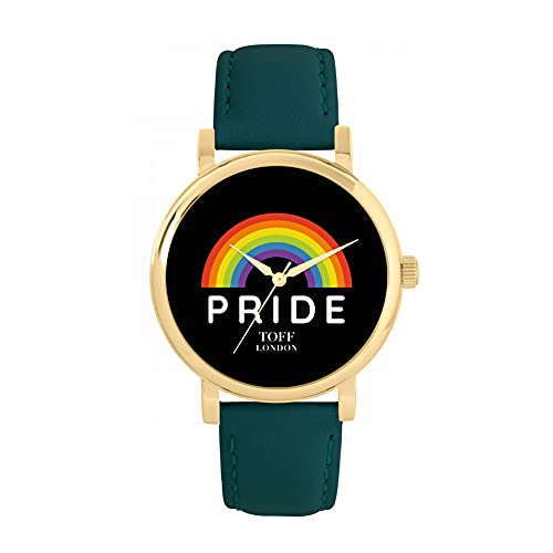 Toff London Pride Rainbow Pride Schwarze Uhr von Toff London