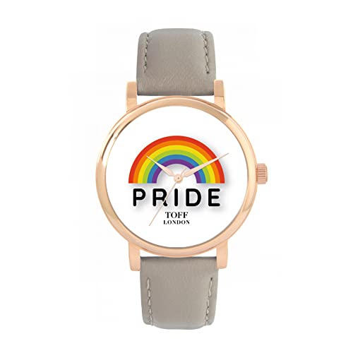 Toff London Pride Rainbow Pride Weiße Uhr von Toff London