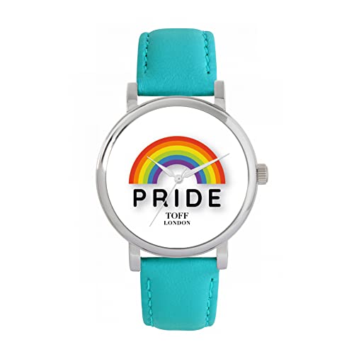 Toff London Pride Rainbow Pride Weiße Uhr von Toff London