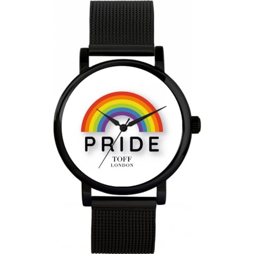 Toff London Pride Rainbow Pride Weiße Uhr von Toff London