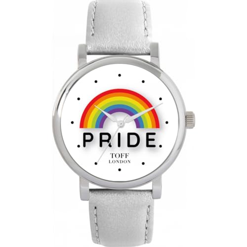 Toff London Pride Rainbow White Watch von Toff London