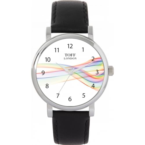 Toff London Pride Ribbon Arabische Ziffern Uhr von Toff London