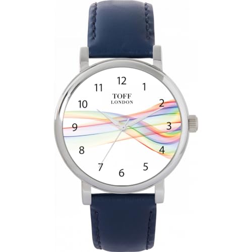 Toff London Pride Ribbon Arabische Ziffern Uhr von Toff London