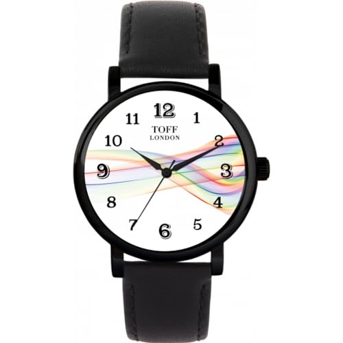 Toff London Pride Ribbon arabische Ziffern Uhr von Toff London