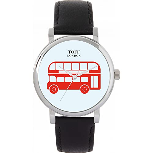 Toff London Red Doppeldecker Bus Uhr von Toff London