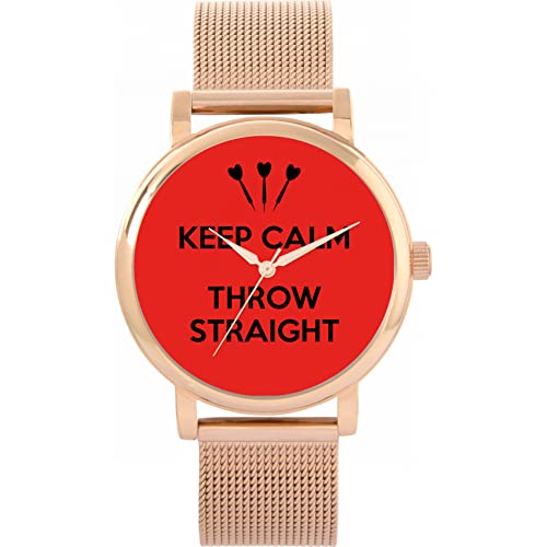 Toff London Red Keep Calm Throw Straight Watch von Toff London