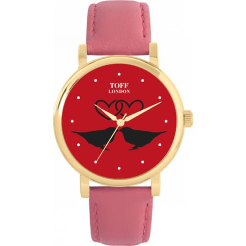 Toff London Red Love Birds Watch von Toff London