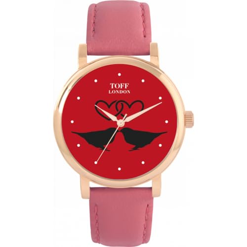 Toff London Red Love Birds Watch von Toff London