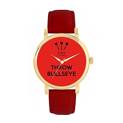 Toff London Red Throw Bullseye-Uhr von Toff London