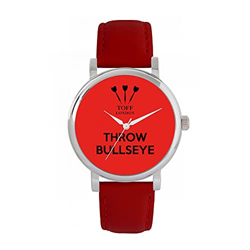 Toff London Red Throw Bullseye-Uhr von Toff London